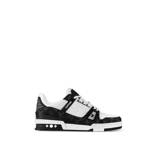 LOUIS VUITTON 1A9JGF Men's LV Trainers Monogram Denim Black | 路易威登 男仕波鞋 (黑色)