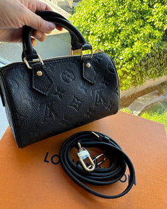 LOUIS VUITTON M82450 Speedy Bag Monogram Canvas(Nano/Black) - LONDONKELLY 英國名牌代購