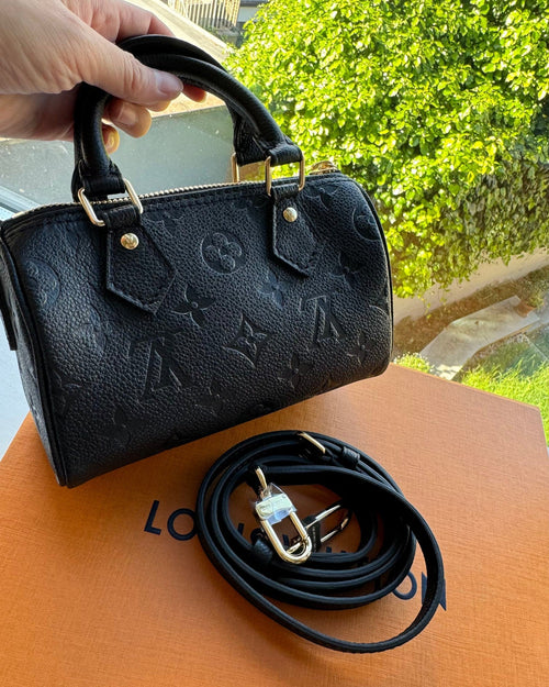LOUIS VUITTON M82450 Speedy Bag Monogram Canvas(Nano/Black) - LONDONKELLY 英國名牌代購