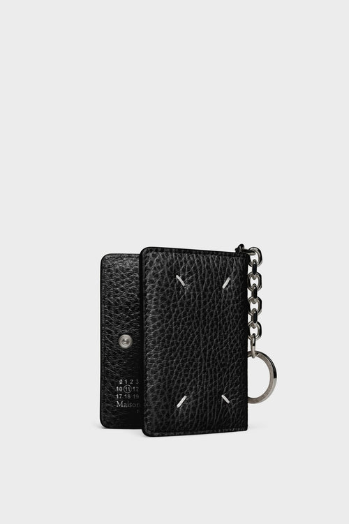 MAISON MARGIELA MM Four Stitches Keyring Cardholder | 鑰匙圈卡套 (黑色) - LONDONKELLY 英國名牌代購