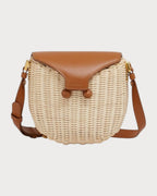 MARNI Natural Rattan Midollino Crossbody Bag(Brown) - LONDONKELLY 英国名牌代购