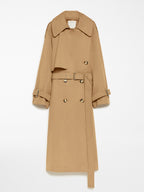 MAX MARA Oversized Water-Repellent Cotton Trench Coat | 麥絲瑪拉 大衣 (啡色) - LondonKelly 英國名牌代購