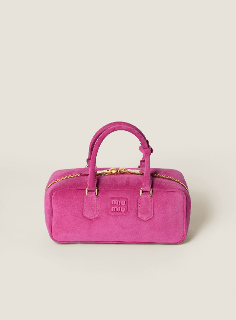 MIU MIU Arcadie Suede Bag | 繆繆 手袋 (多色) - LondonKelly 英國名牌代購