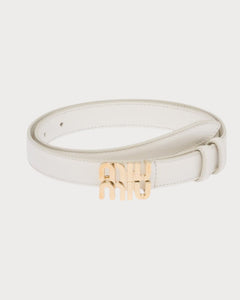 MIU MIU Logo Leather Belt | 缪缪 皮带 (2CM/多色) - LONDONKELLY 英国名牌代购