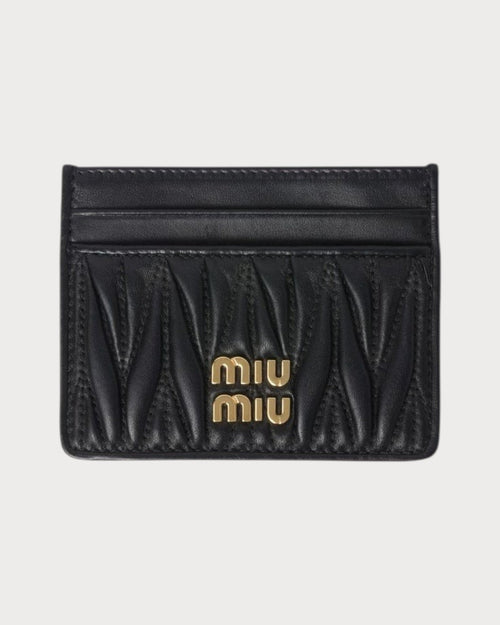MIU MIU Matelasse Nappa Leather Card Holder | 繆繆 卡套 (多色) - LONDONKELLY 英國名牌代購