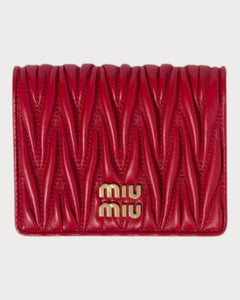 MIU MIU Matelasse Nappa Leather Wallet | 繆繆 銀包 (多色) - LONDONKELLY 英國名牌代購