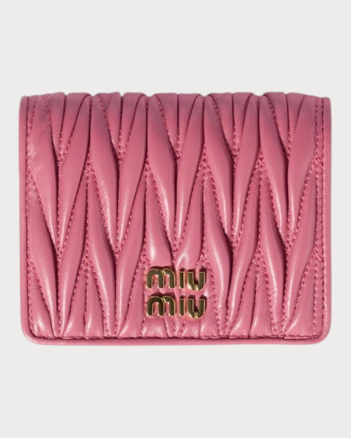 MIU MIU Matelasse Nappa Leather Wallet | 繆繆 銀包 (多色) - LONDONKELLY 英國名牌代購