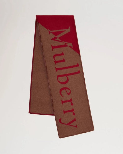 MULBERRY Blanket Logo Scarf | 頸鏈 (紅色) - LondonKelly 英國名牌代購