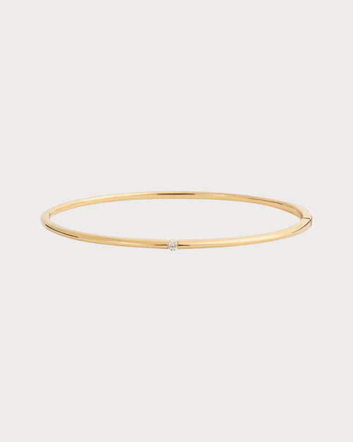 PERSEE Small Yellow Gold and Diamond Zeus Bangle | 小型黄金钻石宙斯手环 (黄金) - LONDONKELLY 英国名牌代购