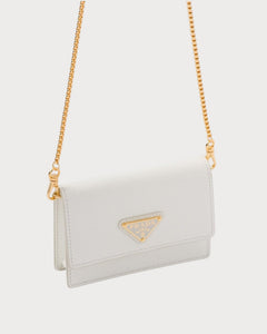 PRADA 1MR034 Card Holder with Chain Shoulder Strap | 普拉達 銀包連鏈帶 (多色) - LONDONKELLY 英國名牌代購