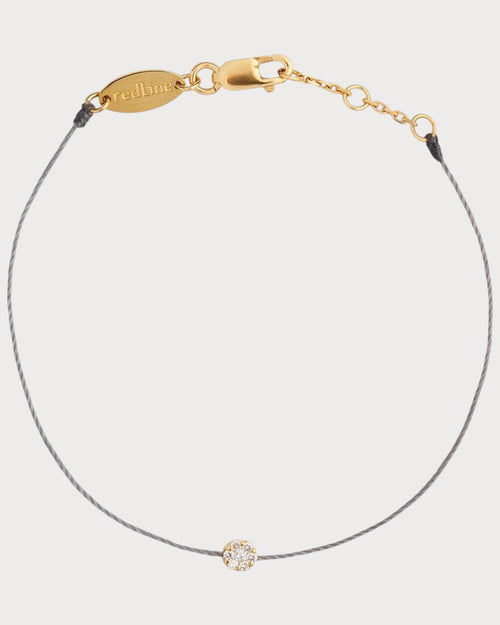 REDLINE Yellow Gold and Diamond Illusion Bracelet | 红绳 手链 (0.05CT/黄金色) - LONDONKELLY 英国名牌代购