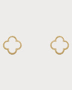 VAN CLEEF & ARPELS Sweet Alhambra Onyx Earstuds | 梵克雅寶 縞瑪瑙耳環 (黃金色) - LONDONKELLY 英國名牌代購