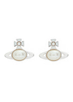 VIVIENNE WESTWOOD Gaby Orb Faux Pearl - Embellished Stud Earrings Silver | 西太后 耳環 (多色) - LondonKelly 英國名牌代購