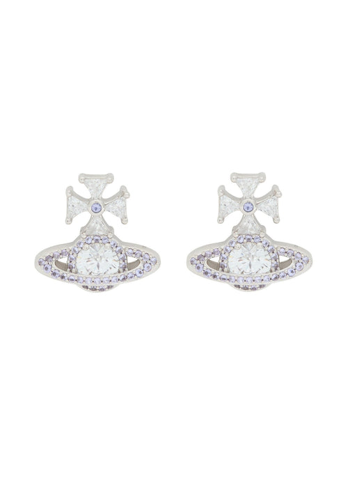 VIVIENNE WESTWOOD Mila Orb Pave Stud Earrings | 西太后 耳環 (多色) - LondonKelly 英國名牌代購