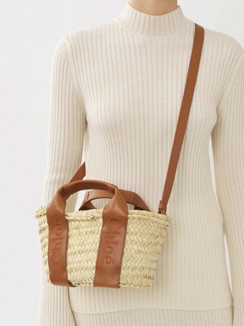 CHLOE Sense Small Basket | 蔻依 草編袋 (細碼/啡色)
